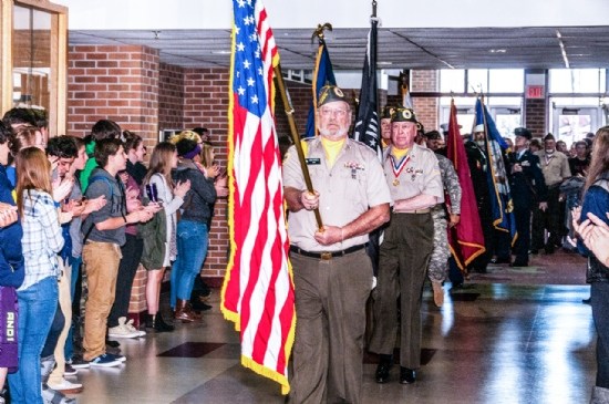 AMVETS Milford High School Veterans Day 111014 138