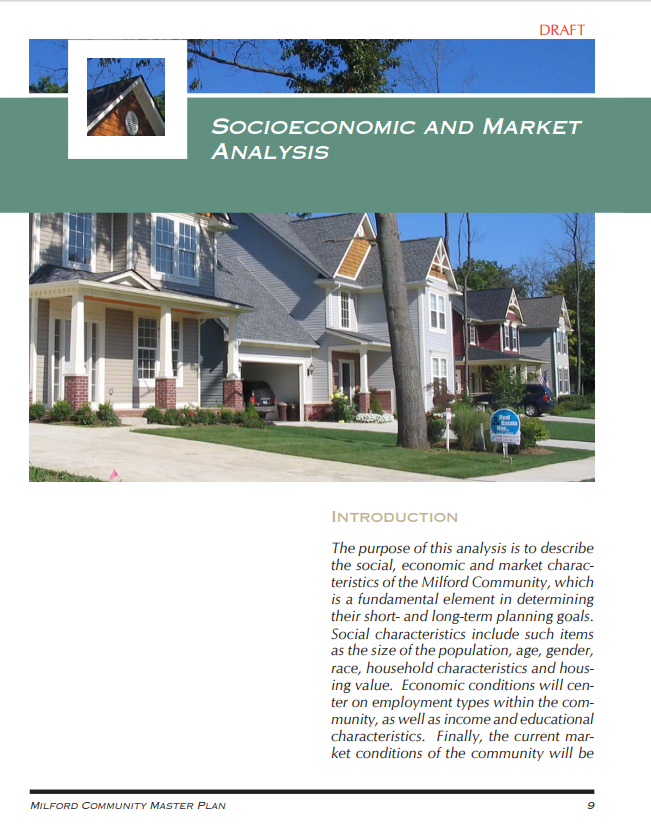 Socio Economic Analysis Report Cover