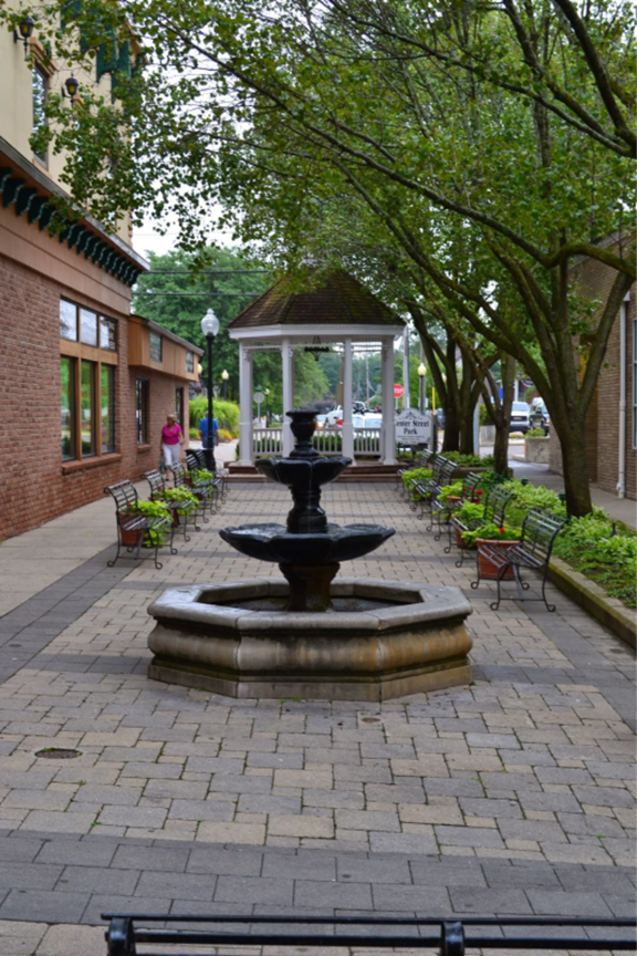 Center Street Park Fountain After