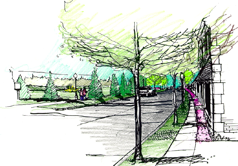 N Milford Rd Landscape Rendering